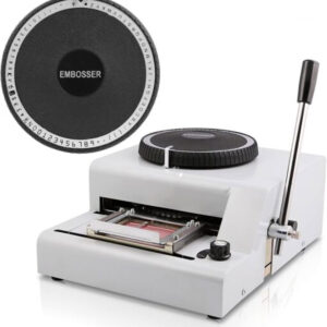 Embossing Machine 72 Characters Card Embosser Printer Gift Card Credit ID PVC Card Embosser Stamping Machine Manual Embosser Machine
