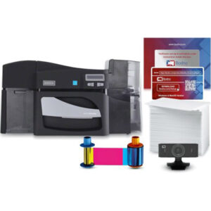 Fargo DTC4500e Dual Sided ID Card Printer & Complete Supplies Package with Bodno ID Software – Bronze Edition