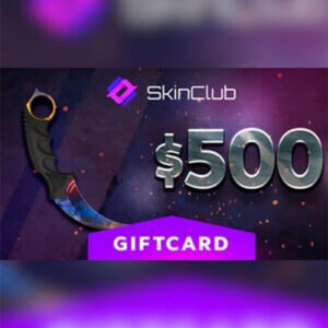 Skin Club Gift Card 500 USD – Key – GLOBAL